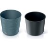 Prosperplast Kvetináč FURU ROUND s vkladom 25 cm modrý