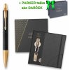 Parker 1502/3292667 IM Premium Black GT guľôčkové pero darčeková súprava so zápisníkom