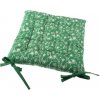 Dakls Podsedák na stoličku - kvietky na zelenom TX020 Polyester 40x40 cm