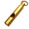 Píšťalka núdzová mosadzná záchranná, prívesok na kľúče, na krk, Mosadz