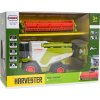 Detský RC kombajn 1:24 zelený s dymovým efektom