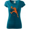 Basketball player splash - Dámske tričko Pure - XS ( Petrolejová )