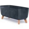 PROSPERPLAST Kvetináč GRACIA CASE ECO WOOD antracit 58cm
