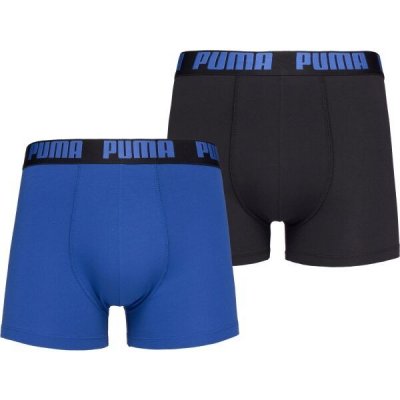 Puma BASIC BOXER 2P Pánske boxerky, modrá, S