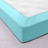Jednofarebná napínacia plachta zn. Colombine® s hĺbkou rohov 32 cm, z polycotonu blankytná modrá 091 Blancheporte
