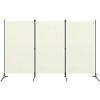 vidaXL s 3 panelmi krémovo biely 260x180 cm