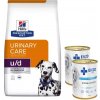 HILL'S PD Prescription Diet Canine u/d Urinary Care 10kg & ENZO VET Hypoalergénne hypoalergénne krmivo s morkou pre psov 2x400g