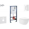 Grohe Rapid SL - Set predstenovej inštalácie, klozetu Oudee Vortex a dosky softclose, tlačidlo Skate Cosmopolitan, alpská biela SANI11BA3110