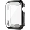 Silikónové pouzdro s ochranou displeja pre Apple Watch series 9/8/7 (45 mm) Farva: Čierna