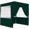 vidaXL Profesionálny párty stan+bočné steny 2,5x2,5 m, zelený 90 g/m²