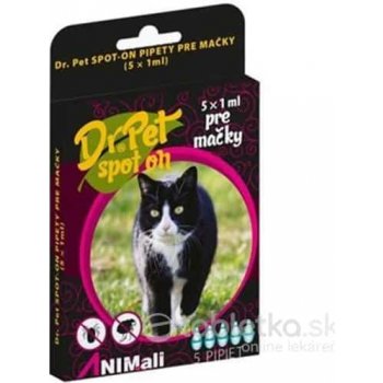 Dr.Pet Spot-On pipety pre mačky 5 x 1 ml