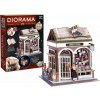 BUKI DIORAMA KNÍHKUPECTVO - drevená 3D stavebnica s LED osvetlením