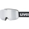 Detské lyžiarske okuliare Uvex Pwdr FM - white matt/mirror silver/smoke/clear (S2) uni