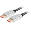 LANBERG Displayport M/M kabel 20 PIN V1.4 1M 8K 60HZ černý CA-DPDP-20CU-0010-BK Lanberg