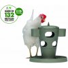 Beeztees Snack Tower Krmítko pro drůbež šedé 32,5 cm