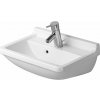 Duravit Starck 3 Umývadlo 60x45 cm, s prepadom, s 1 otvorom na batériu, s WonderGliss, biela 03006000001