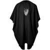 BraveHead Soft Cutting Cape - pláštenka na strihanie z jemného príjemného materiálu 5423 - Black BarberShop Logo - čierna s logom