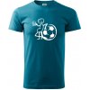 Veľký futbalista - Klasické pánske tričko vyššej gramáže - XL ( Tmavý tyrkys )