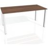 Pracovný stôl Uni, 140x75,5x80 cm, orech/biela