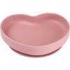 Canpol babies Silicone Suction Plate Heart Pink silikonový talíř s přísavkou 300 ml