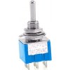 Vypínač páčkový mini MTS-203, ON-OFF-ON, 6-pin