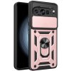 Techsuit CamShield Series puzdro pre Google Pixel 9 Pro XL – ružovo-zlaté