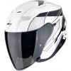 Moto přilba SCORPION EXO-Z1 VUE bílo/černo/stříbrná - Velikost XL
