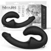 Herrules Strapless Strap-On Double Vibrator Black