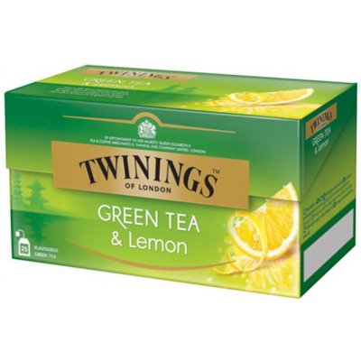 TWININGS Green Tea & Lemon zelený čaj 25 x 1,6 g