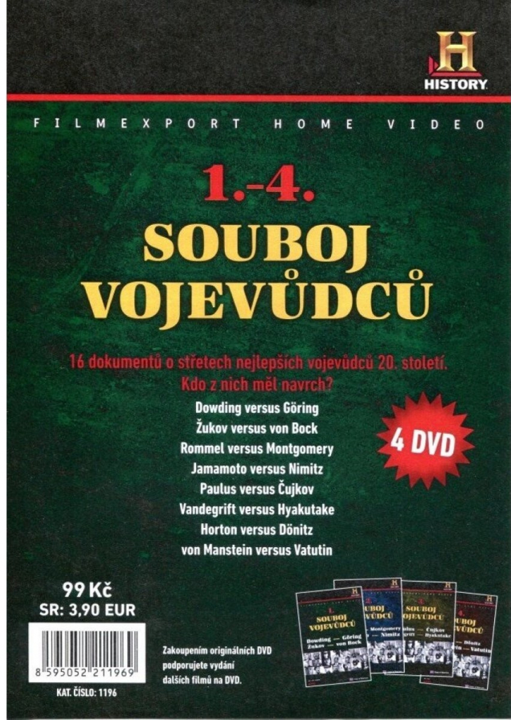 Souboj vojevůdců 1-4 DVD