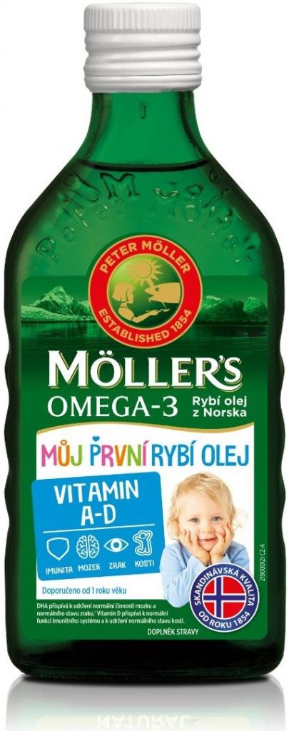 Mollers Omega 3 Môj prvý rybí olej 250 ml