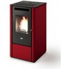 KALI 9,5 kachle na pelety Eva Calor Farba: Červená, Výkon: 9,5 kW, Model: Air