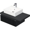 Skrinka do kúpeľne s umývadlom Intedoor DESK 3D čierna matná 90,5 x 44,4 x 50,2 cm DE 54 3D 90 L STORM 1Z A9276