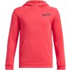 Chlapčenská mikina Under Armour, ARMOUR FLEECE GLITCH červená,čierna, XL