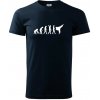 Karate Evolúcia - kop - Tričko extra veľké (5-8XL) - 5XL ( Tmavomodrá (veľmi tmavá - skoro čierna) )