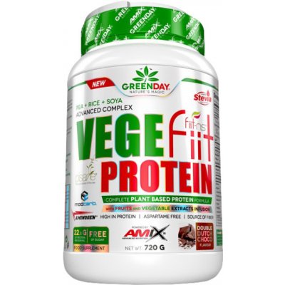Amix Vegefiit Protein 720 g, dvojitá čokoláda