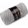 Pletacia priadza Cordy Macrame 250 g - (8231) šedá svetlá