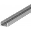 Topmet Hliníková lišta FLOOR8 do podlahy, pre LED pásiky do 8mm, 1m, 1ks
