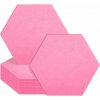 Rea Tutumi, 6-uholníková nástenná dekorácia z filcu, ružová, HOM-06527