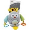 Teddies sova chrastítko nad postýlku plyš/plast na kartě v sáčku