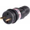 Legrand plug černá guma s 2P + Z choke