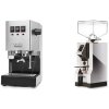 Gaggia New Classic E24 BC, stainless steel + Eureka Mignon Turbo, CR chrome