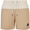 Pánske kúpacie kraťasy Urban Classics Block Swim Shorts - unionbeige/softseagrass XXL