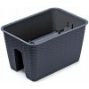 Prosperplast RATOLLA Truhlík na zábradlie 39,6x27,2x22,5cm antracit DRLB400