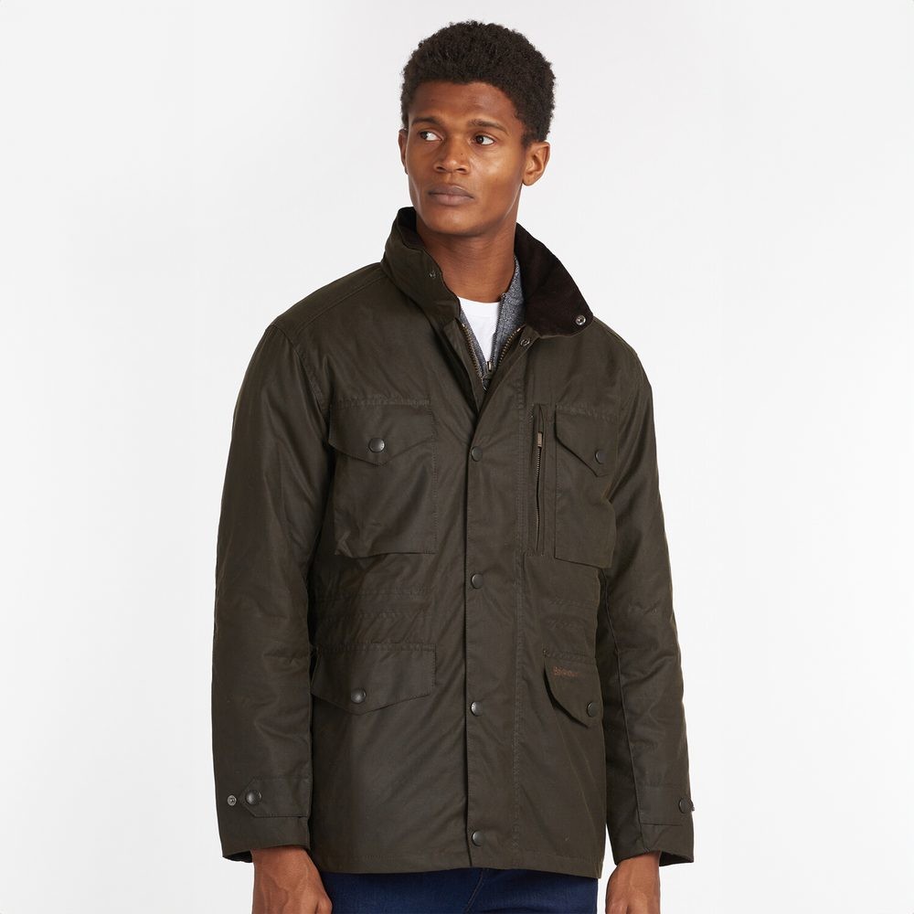 Barbour Sapper Wax Jacket Olive