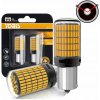 LED ŽIAROVKY PY21W BAU15S 12V CANBUS ORANŽOVÉ SILNÉ 150SMD SMEROVKA
