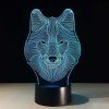 Beling 3D lampa, Sibírsky husky, 7 farebná S274