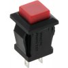 Tlačidlový spínač Press,momentary,square short ON
