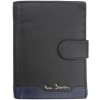 Pierre Cardin TILAK37 326A RFID čierna pánska kožená peňaženka 10,5 x 12,7 cm