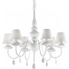Závesné svietidlo/Luster Ideal lux 035581 BLANCHE SP6 BIANCO 6xE14 40W